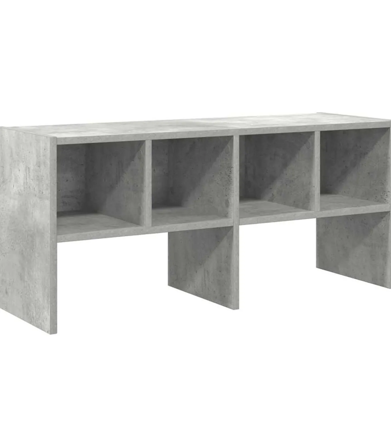 Schoenenrek stapelbaar 89,5x30x40 cm betongrijs