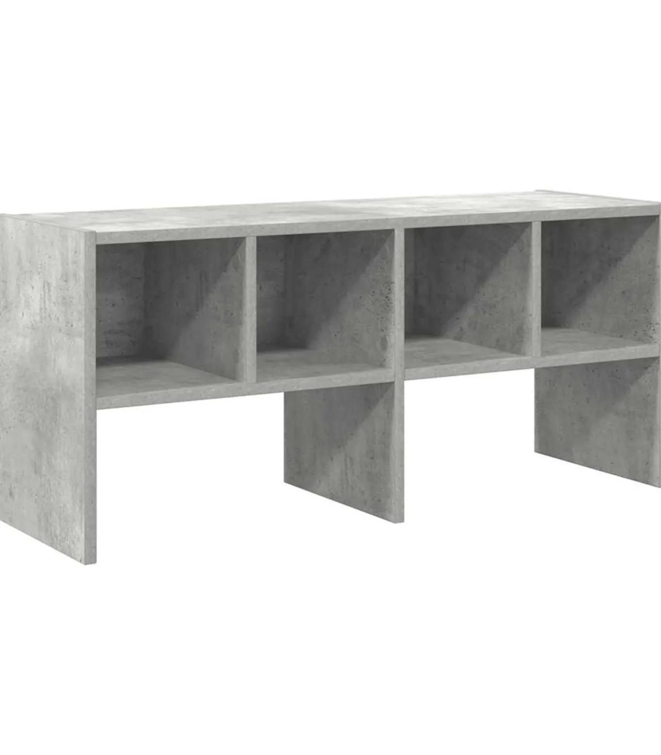 Schoenenrek stapelbaar 89,5x30x40 cm betongrijs