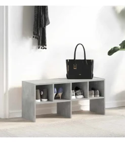 Schoenenrek stapelbaar 89,5x30x40 cm betongrijs