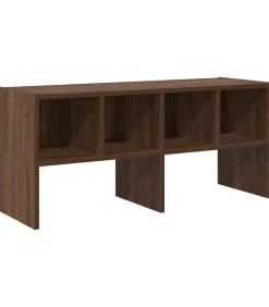 Schoenenrek stapelbaar 89,5x30x40 cm bruin eikenkleur