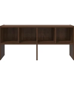 Schoenenrek stapelbaar 89,5x30x40 cm bruin eikenkleur