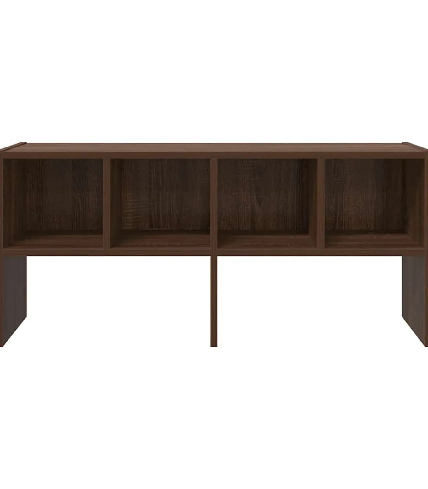 Schoenenrek stapelbaar 89,5x30x40 cm bruin eikenkleur