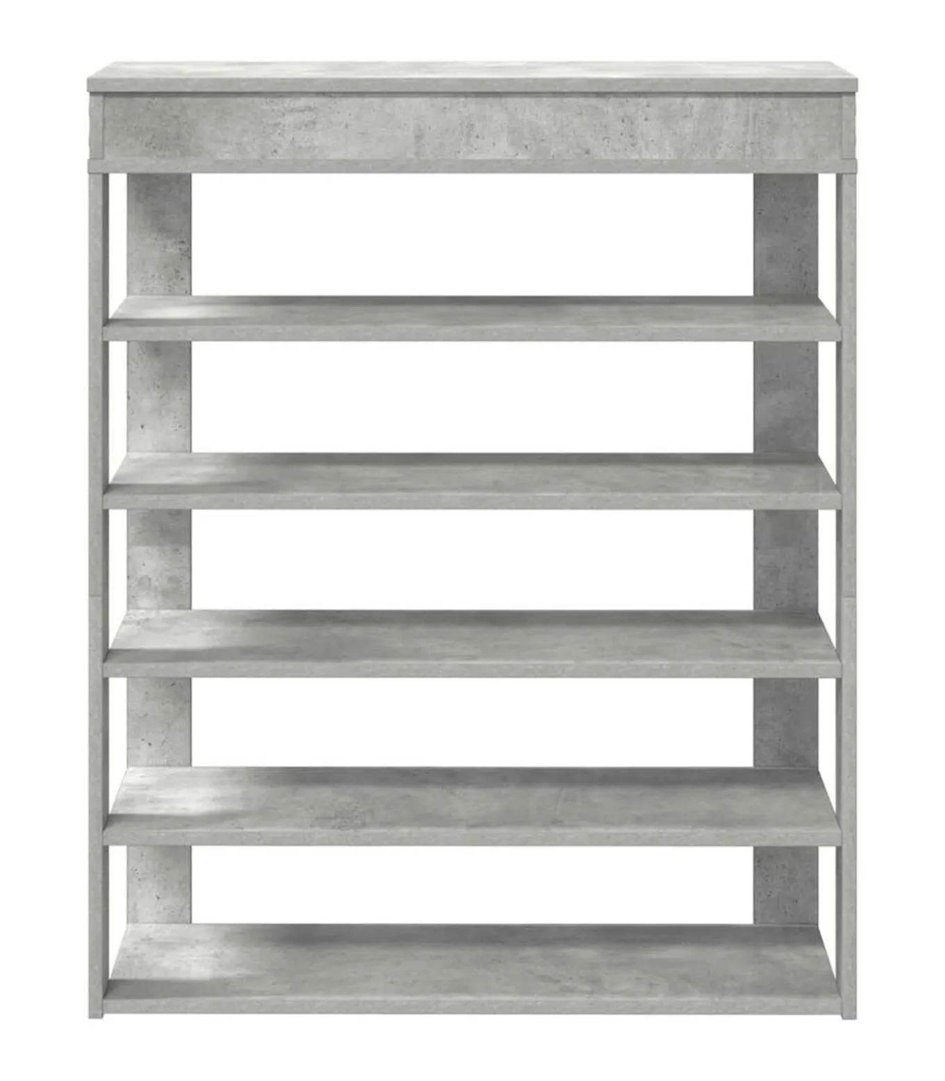 Schoenenrek 80x30x98 cm bewerkt hout betongrijs