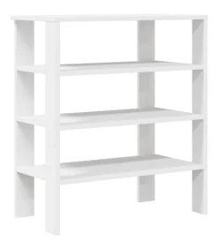Schoenenrek 61x32x70 cm bewerkt hout wit