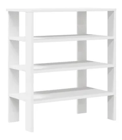 Schoenenrek 61x32x70 cm bewerkt hout wit