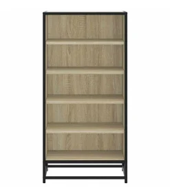 Schoenenrek 48x38x97,5 cm bewerkt hout sonoma eikenkleurig