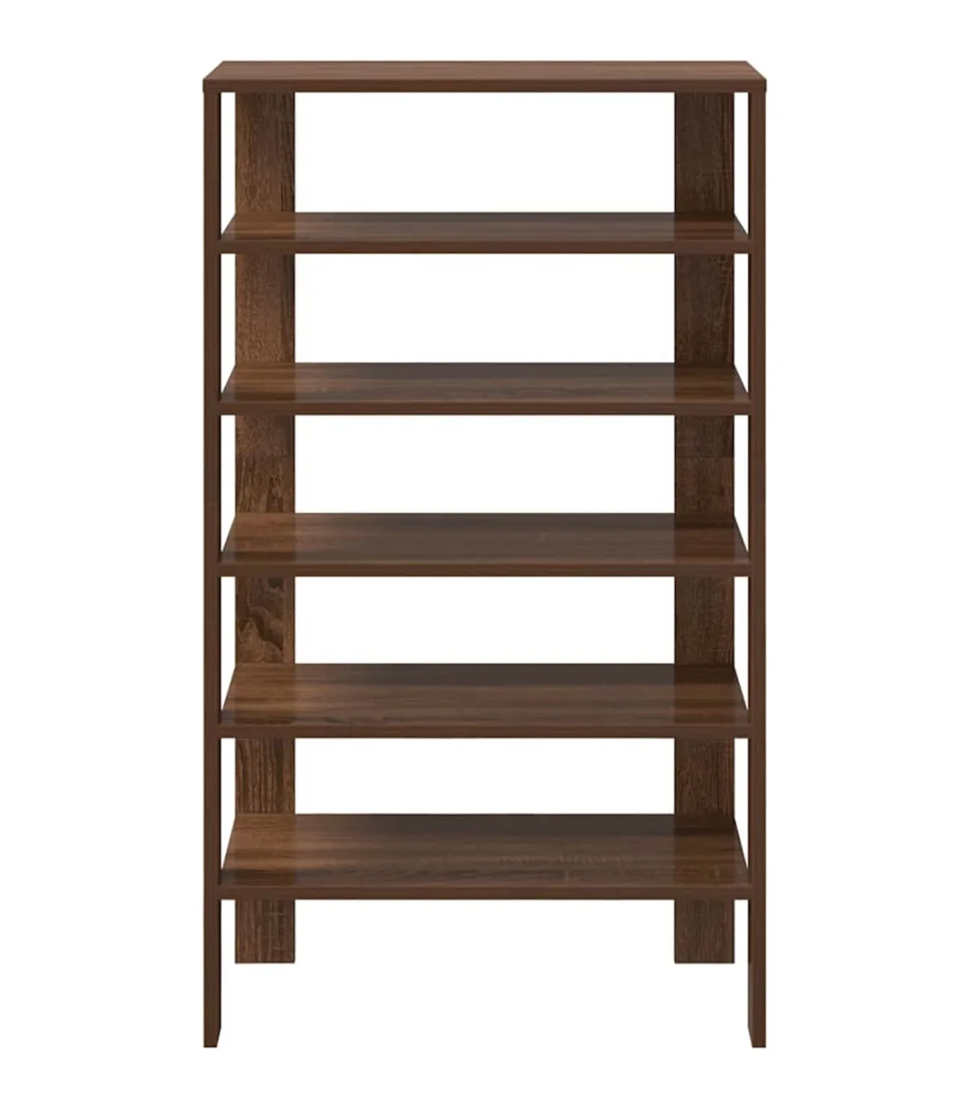 Schoenenrek 61x32x105 cm bewerkt hout bruin eikenkleur