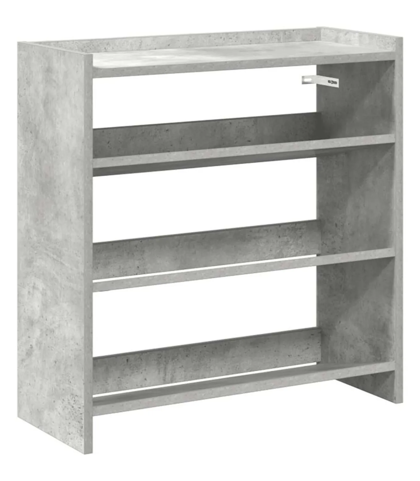 Schoenenrek 60x25x62 cm bewerkt hout betongrijs