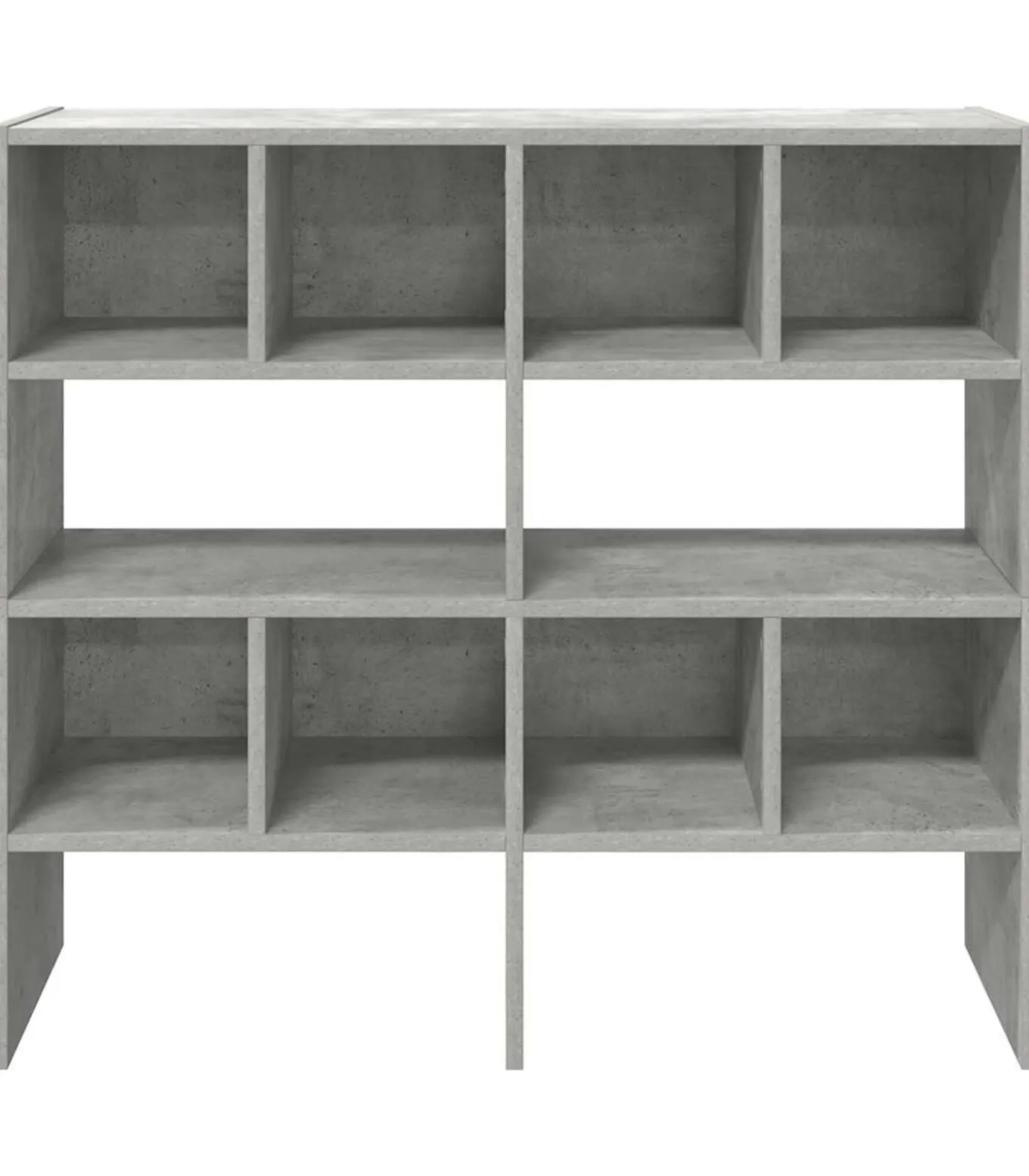 Schoenenrekken 2 st stapelbaar 89,5x30x40 cm betongrijs