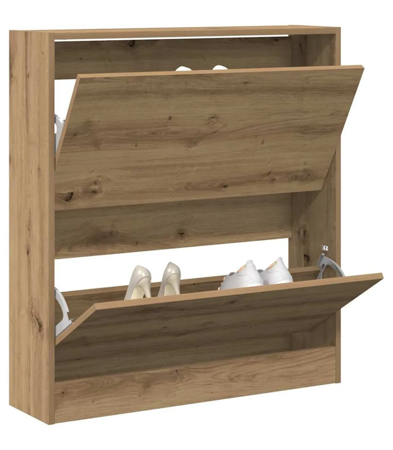 Schoenkast Gerookt eiken 80 x 21 x 87.5 cm Bewerkt hout