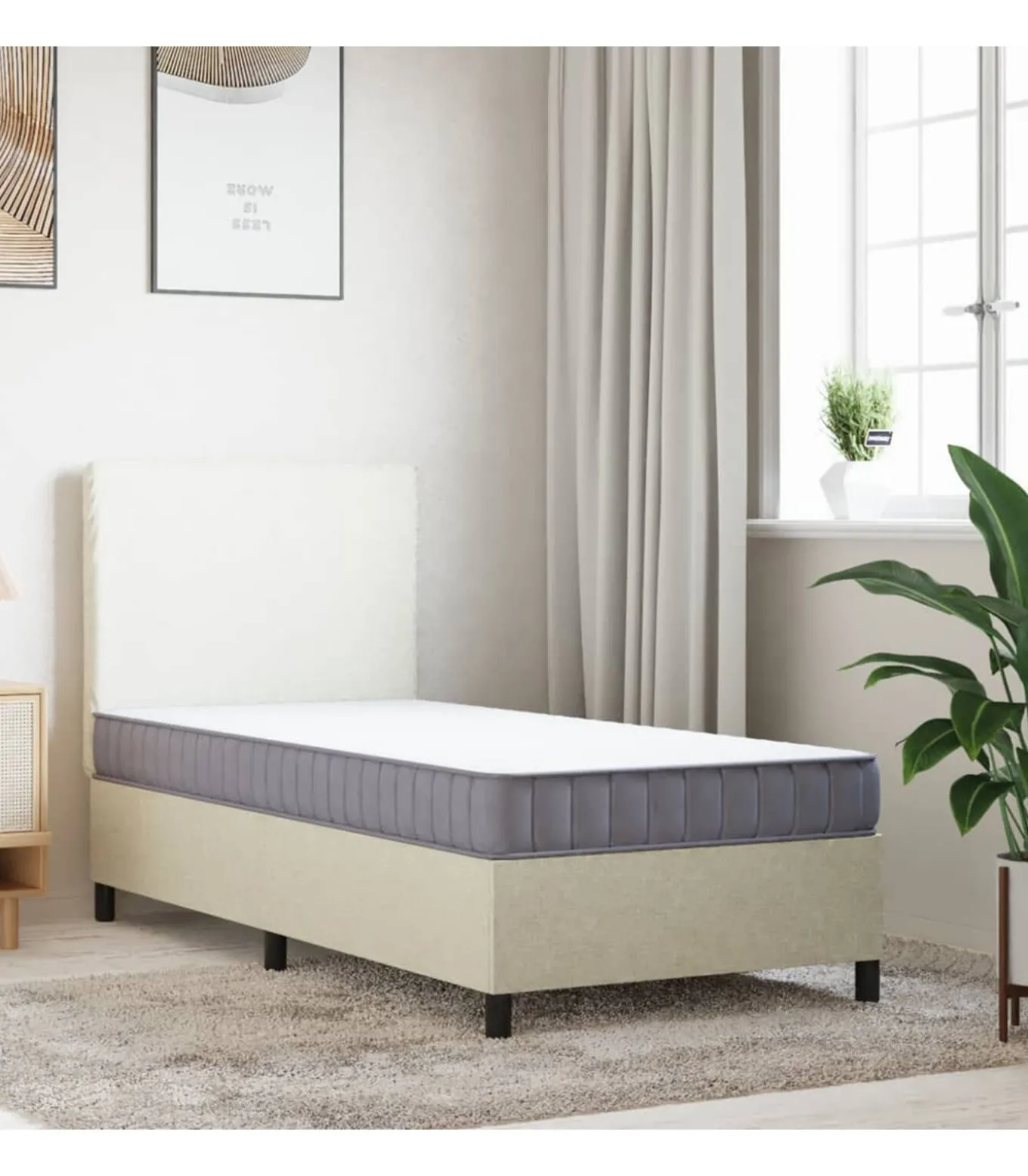 Schuimmatras middelzacht 90x200 cm