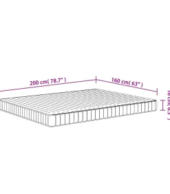 Schuimmatras middelzacht 160x200 cm