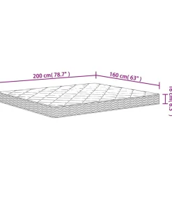 Schuimmatras middelzacht 160x200 cm