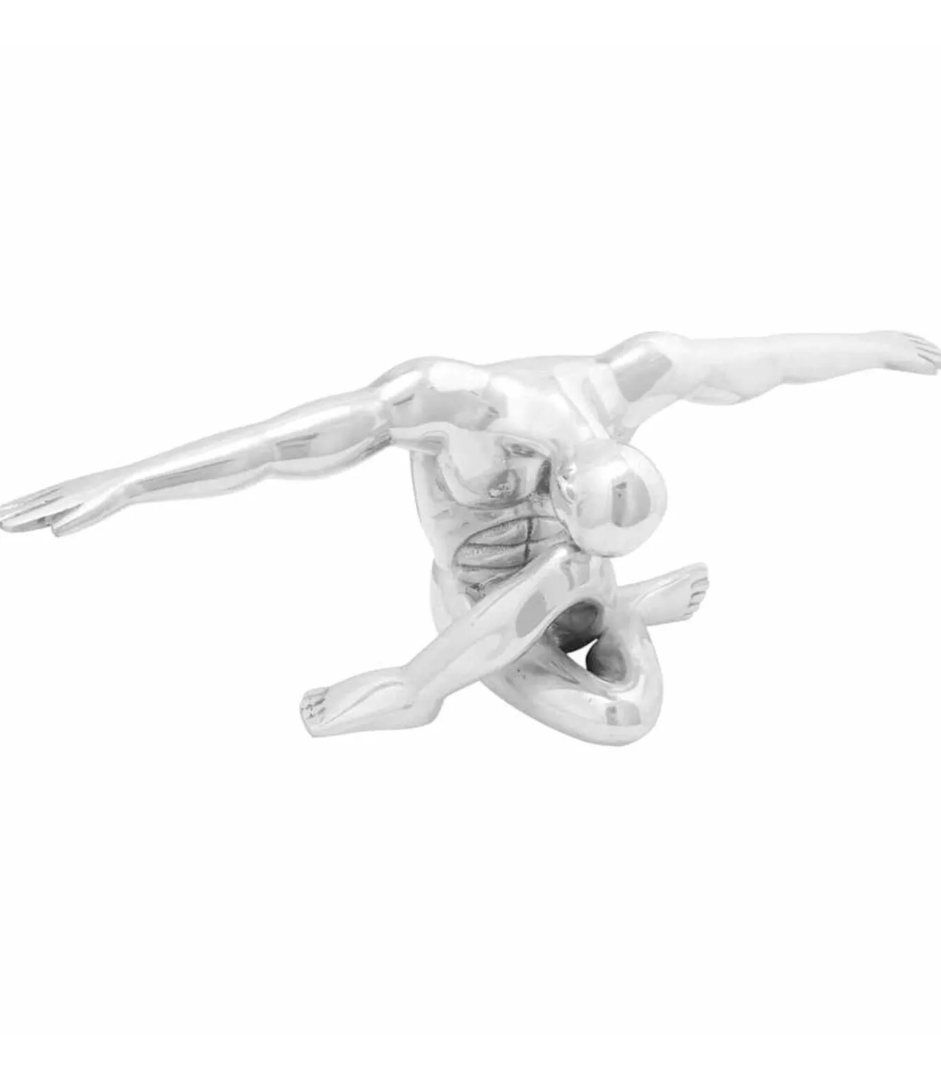 Sculptuur Zilver 63 x 20 x 22 cm Aluminium