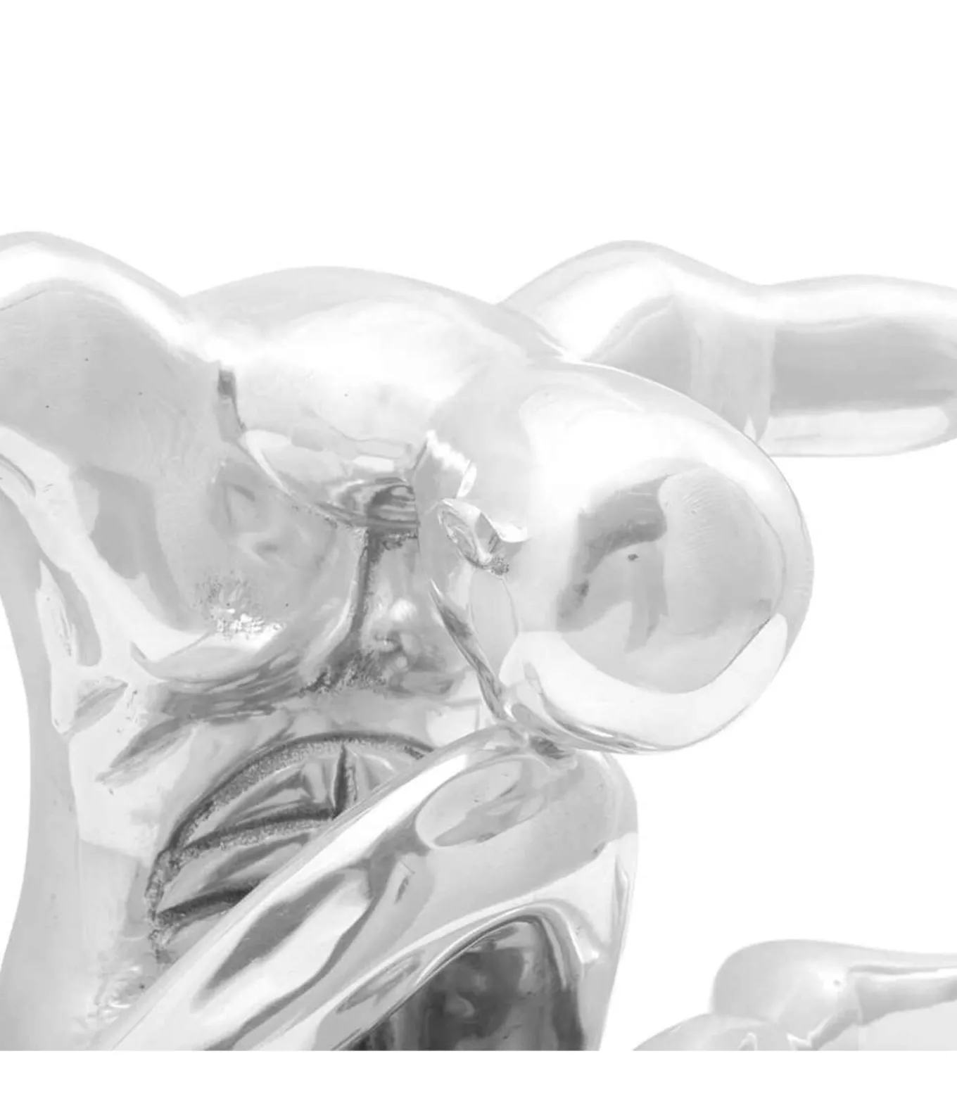 Sculptuur Zilver 63 x 20 x 22 cm Aluminium