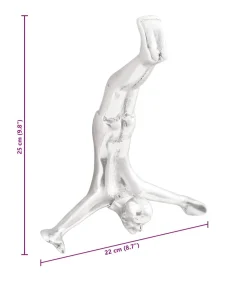 Sculptuur Zilver 22 x 8 x 25 cm Aluminium