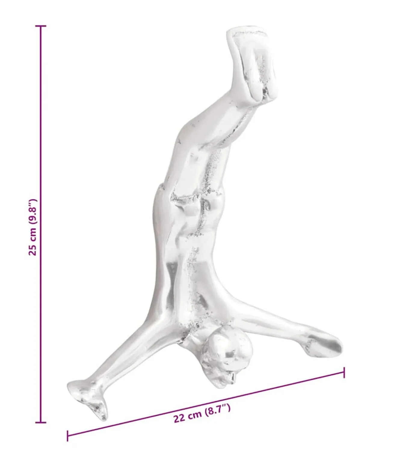 Sculptuur Zilver 22 x 8 x 25 cm Aluminium