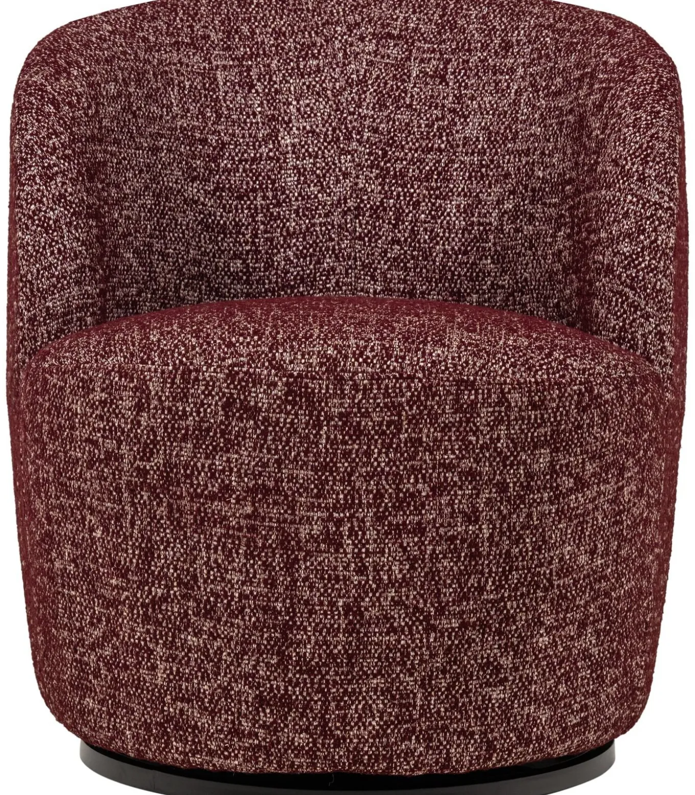Serra Draaifauteuil - Melange Stof - Bordeauxrood - 68x70x77