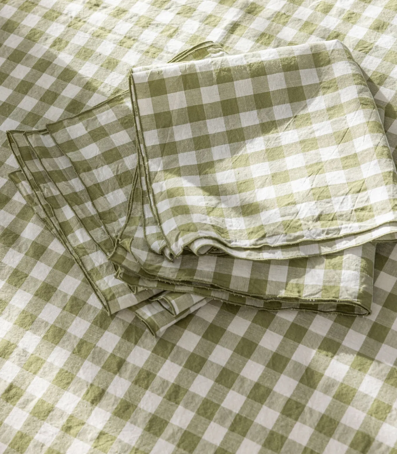 Servet van hennep en katoenmix, PASSION VICHY