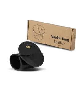 Servetringen - 4 stuks - Vintage Zwart