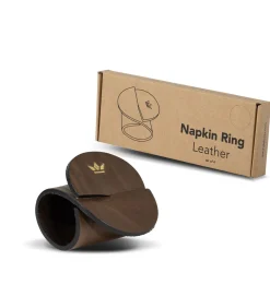 Servetringen - 4 stuks - Vintage Bruin