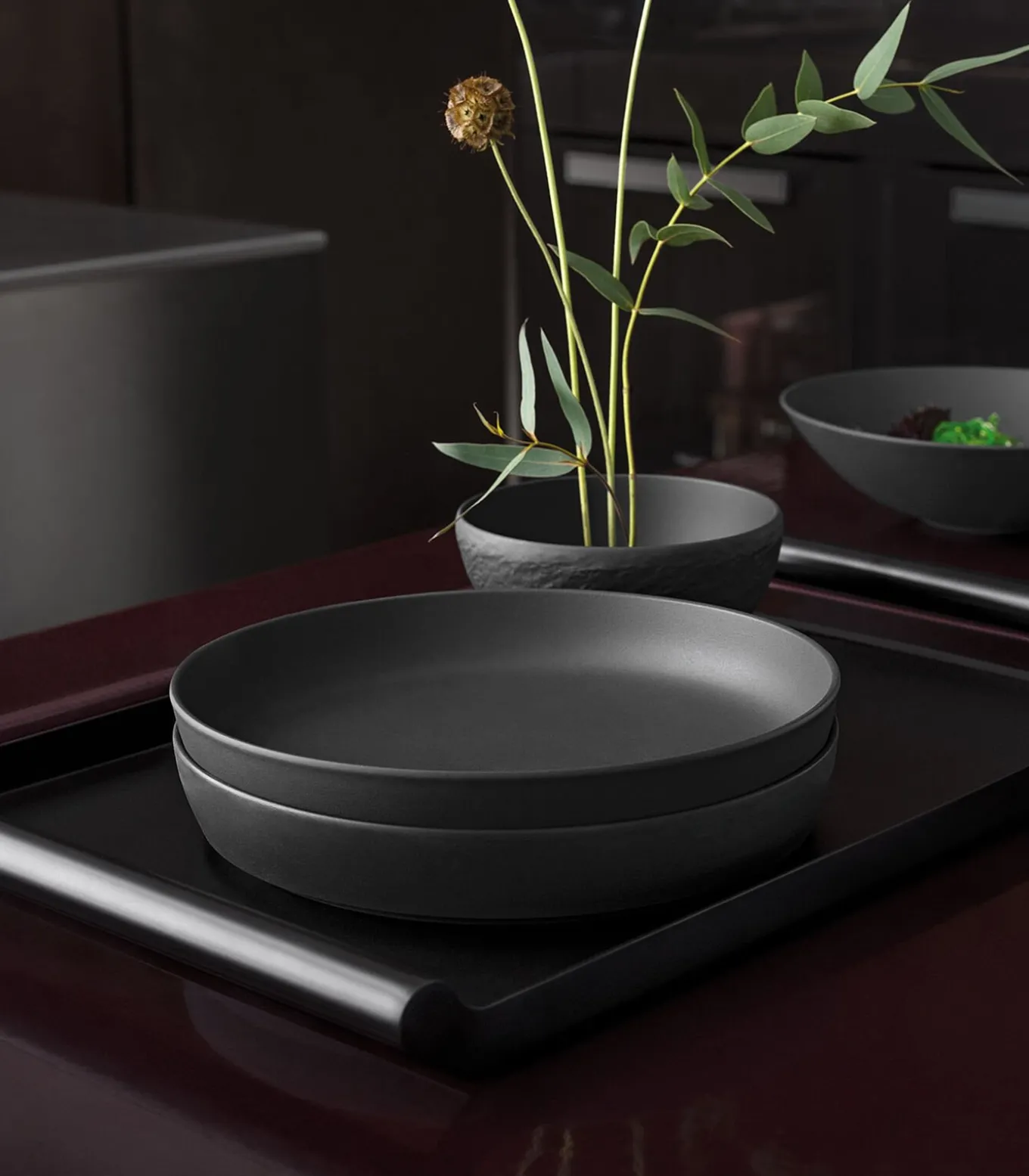 Serviesset La Boule - Zwart - 7-delig / 2 personen