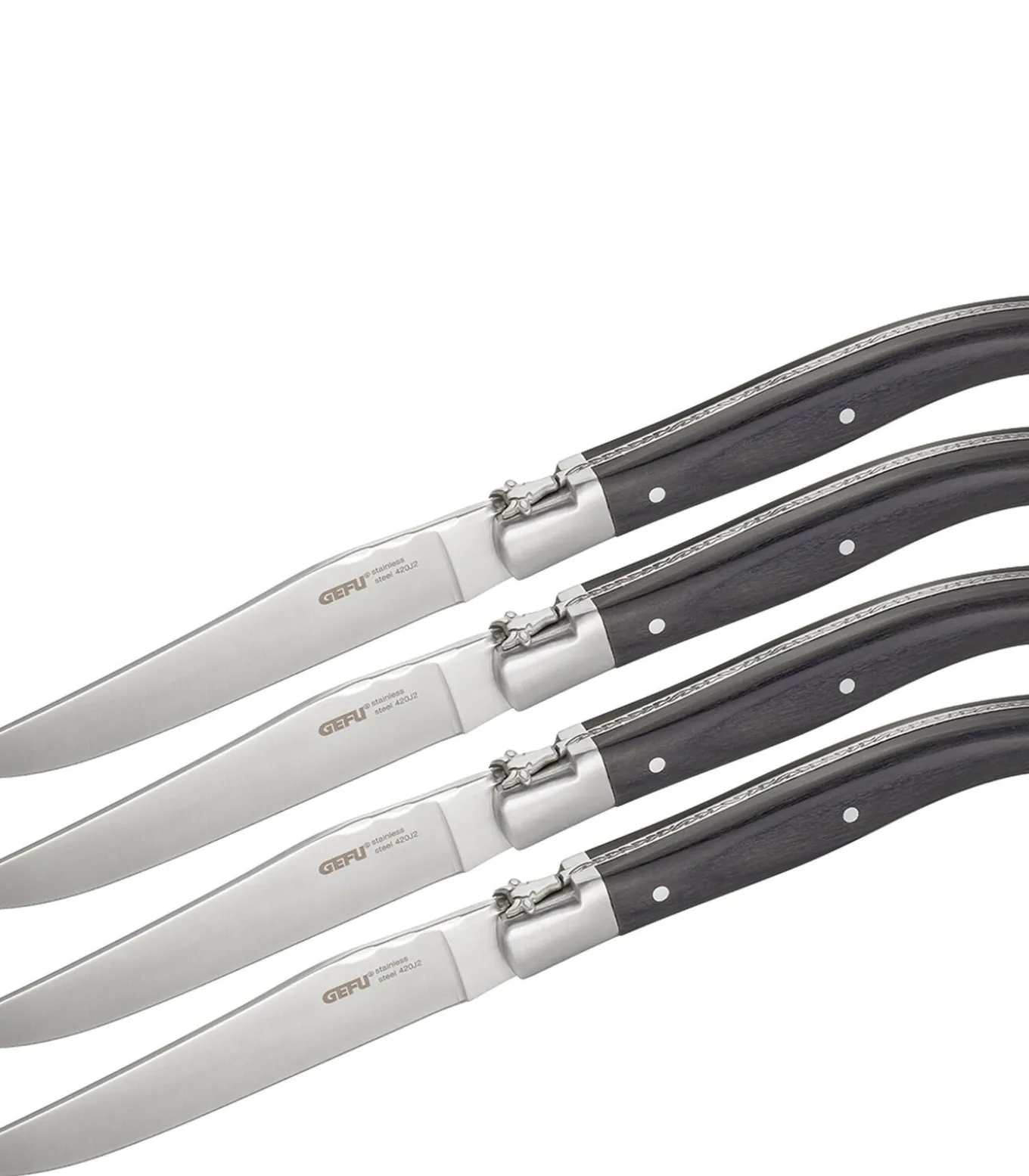 Set steakmessen BASCO, 4 stuks in hoogwaardige dennenhouten box