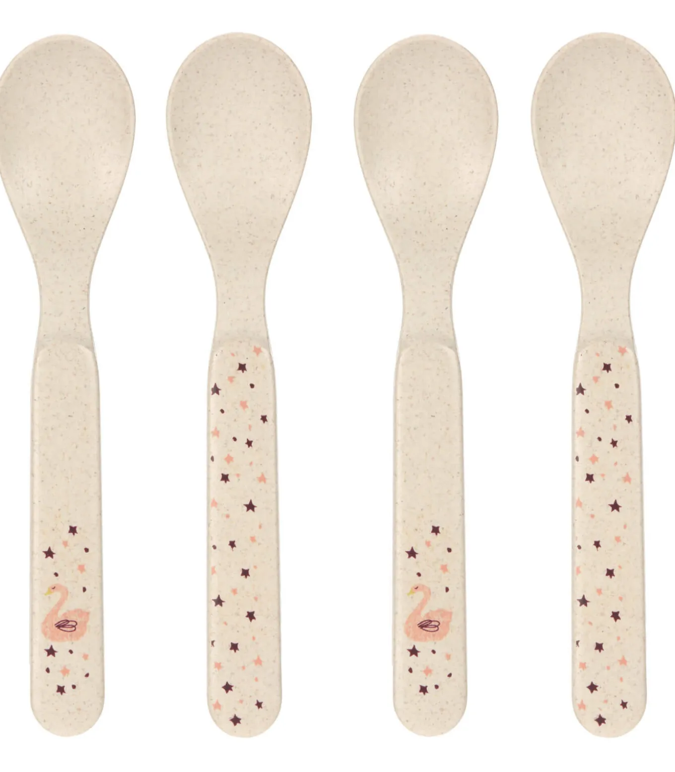 Set van 4 babylepels Little Water Cygne