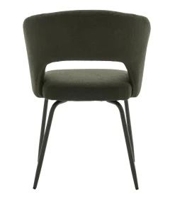 Set van 2 FLAVIA stoelen van groene lusstof