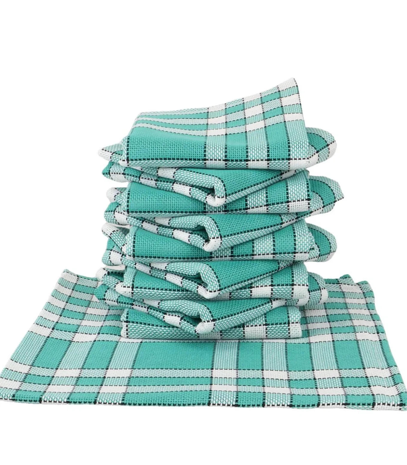 Set van 2 grote katoenen geruite servetten NELLY