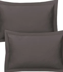 Set van 2 kussenslopen katoensatijn 50x70 cm