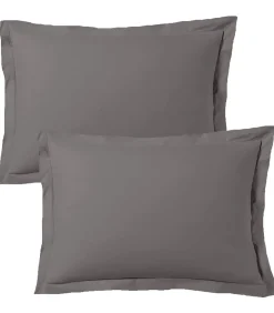 set van 2 kussenslopen katoensatijn