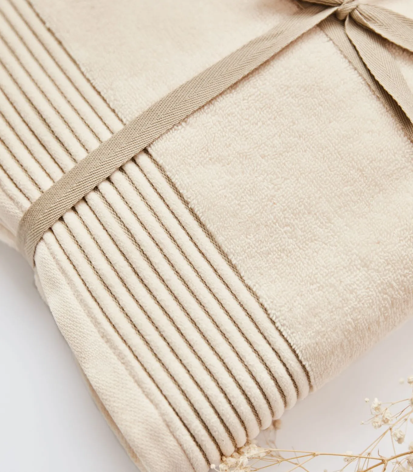 Set van 2 Premium Handdoeken SERENE BLISS. Biologisch Katoen