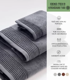 Set van 6 Premium Handdoeken SOOTHING SHADOWS (2-33x50cm, 2-50x100cm, 2-100x150cm)