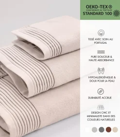 Set van 6 Premium Handdoeken SERENE BLISS (2-30x50cm, 2-50x100cm, 2-100x150cm)