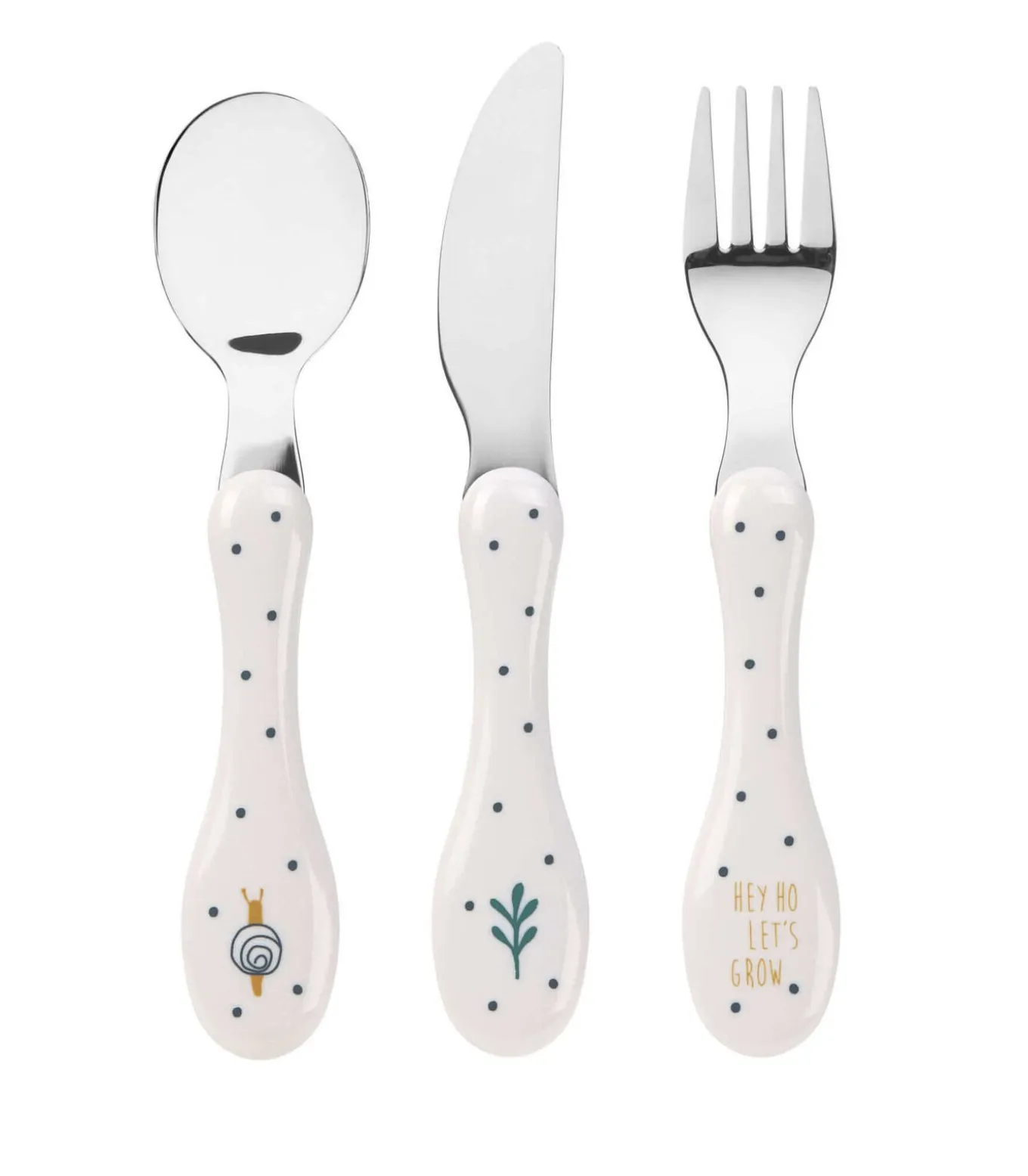 Set van 3 roestvrijstalen bestekjes voor kinderen Ga...