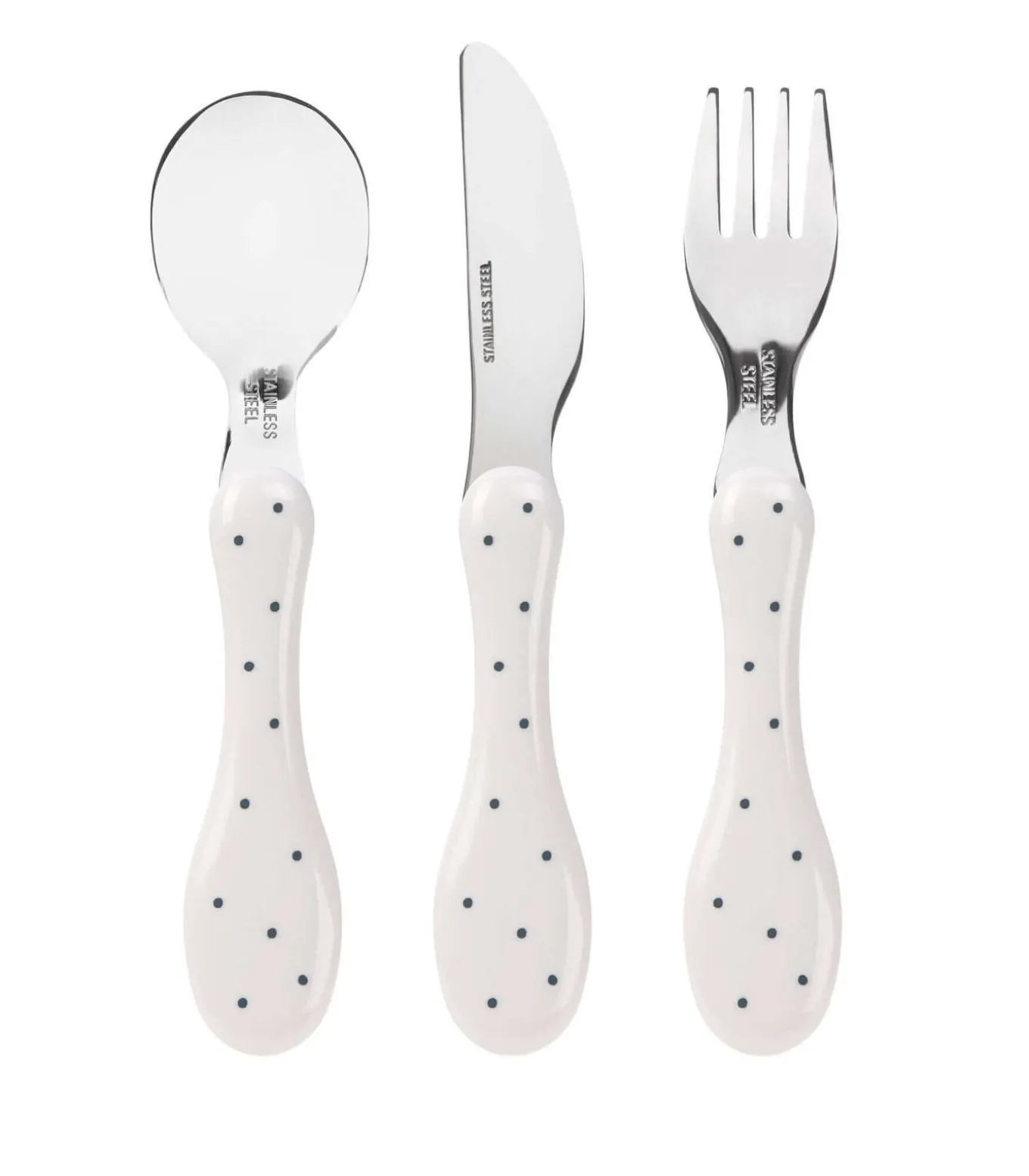 Set van 3 roestvrijstalen bestekjes voor kinderen Ga...