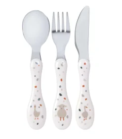 Set van 3 roestvrijstalen bestekjes voor kinderen Ti...