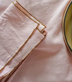 Set van 2 servetten van gemengd linnen en katoen, DELICATIES VAN METIS