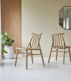 Set van 2 stoelen in massief acaciahout Léa