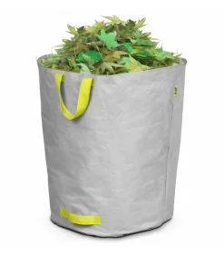 Set van 3 tuinafvalzakken 160l grijs polyester