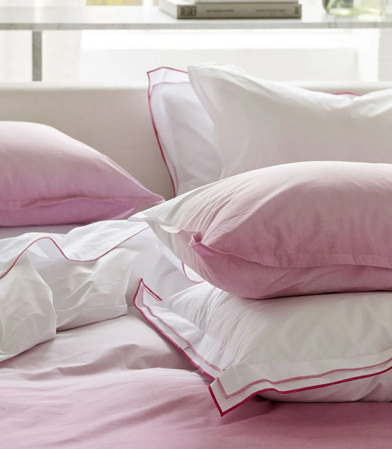 Shoshi - Kussensloop in katoen perkal met print