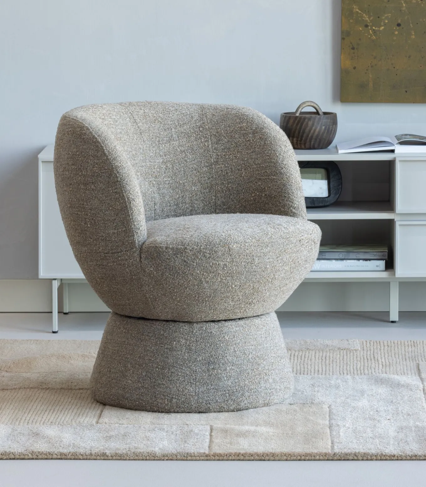 Shuffle Draaifauteuil - Melange - Bruin - 72x73x71