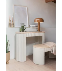 Side table Estriado - Grijs - 100x40x76.5cm