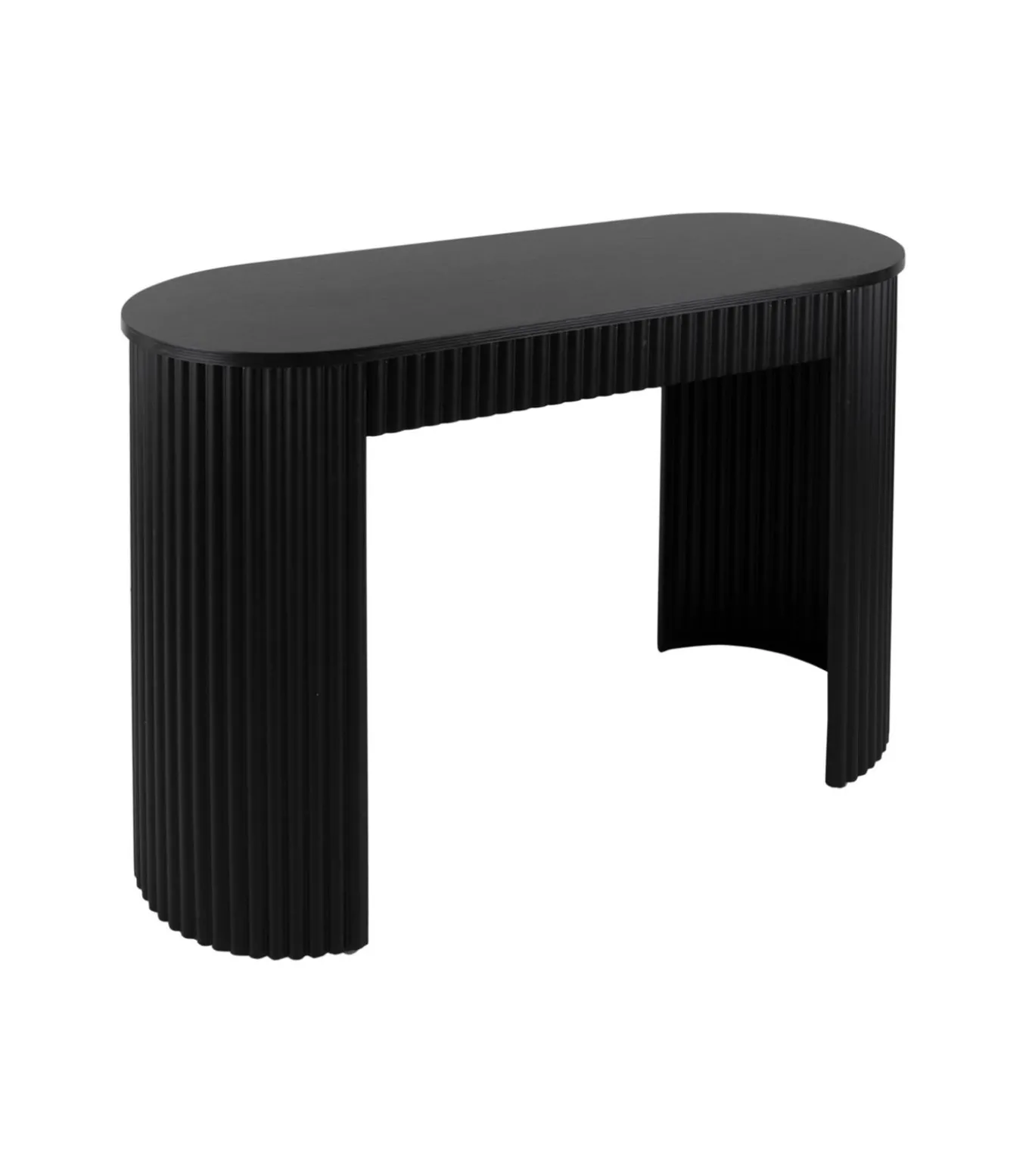 Side table Estriado - Zwart - 100x40x76.5cm