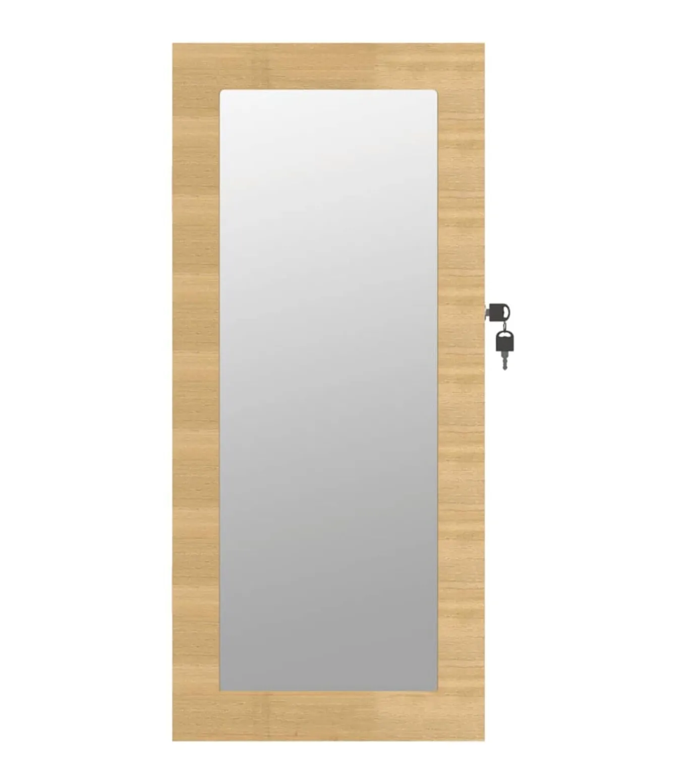 Sieradenkast met spiegel wandgemonteerd 30x8,5x67 cm