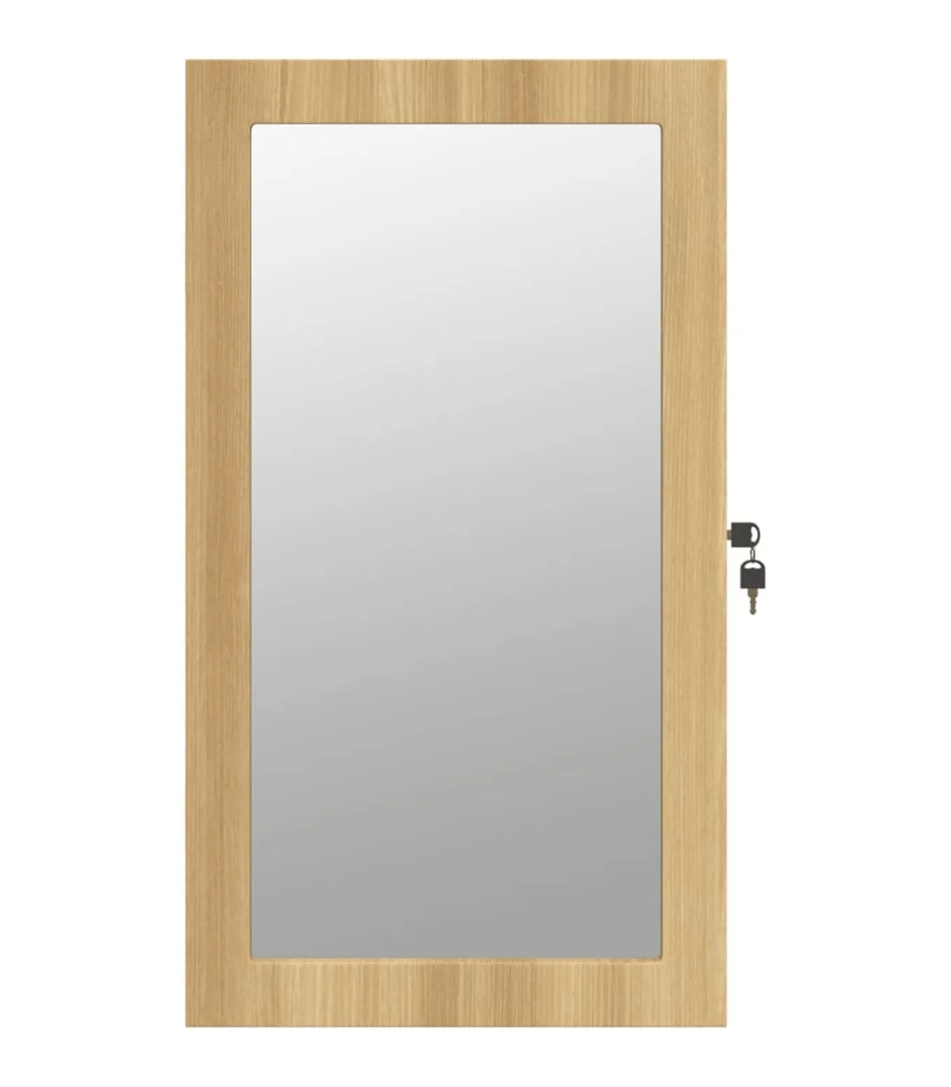 Sieradenkast met spiegel en LED wandgemonteerd