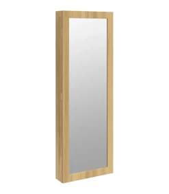 Sieradenkast met spiegel en LED wandgemonteerd