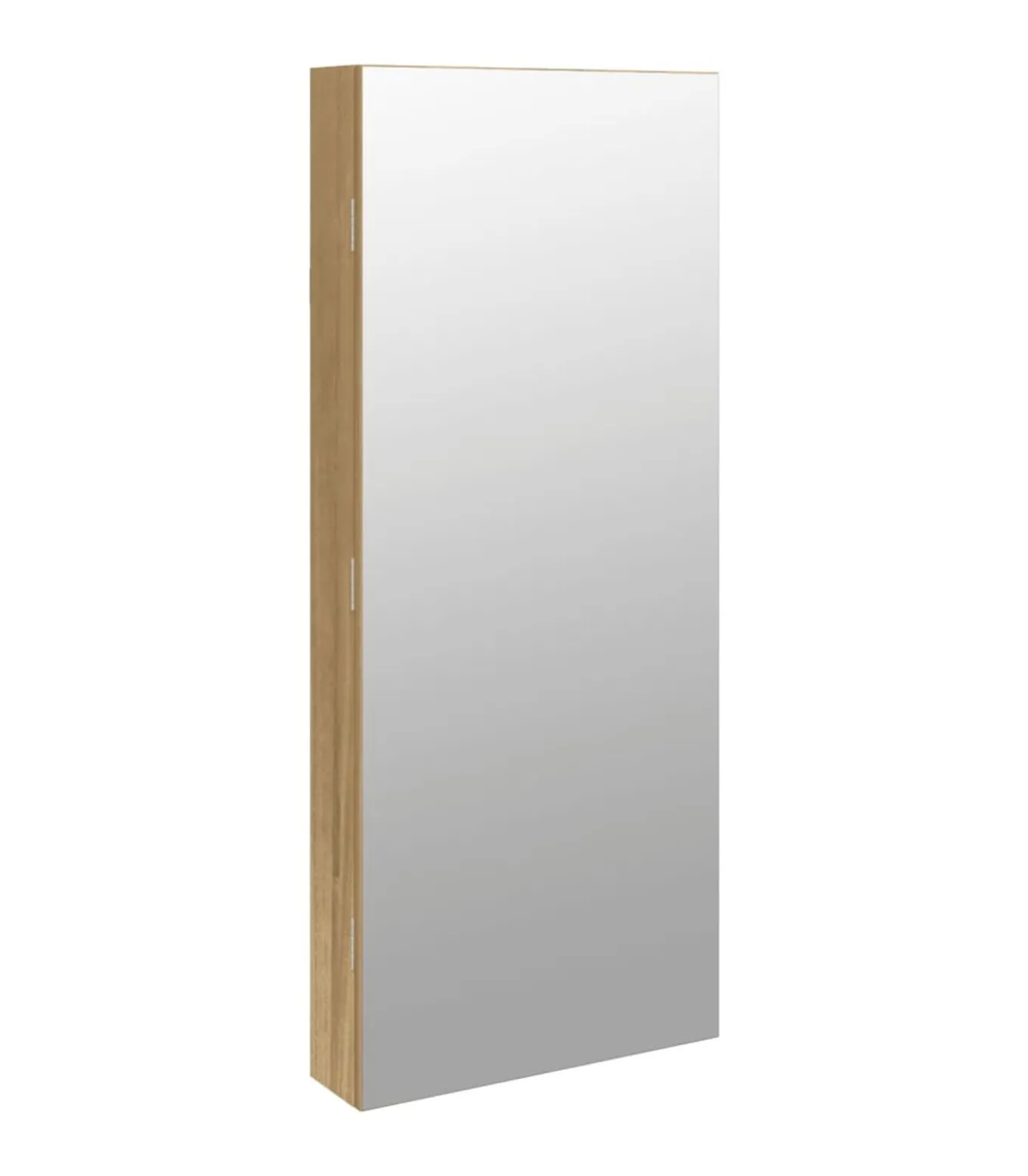 Sieradenkast met spiegel en LED wandgemonteerd