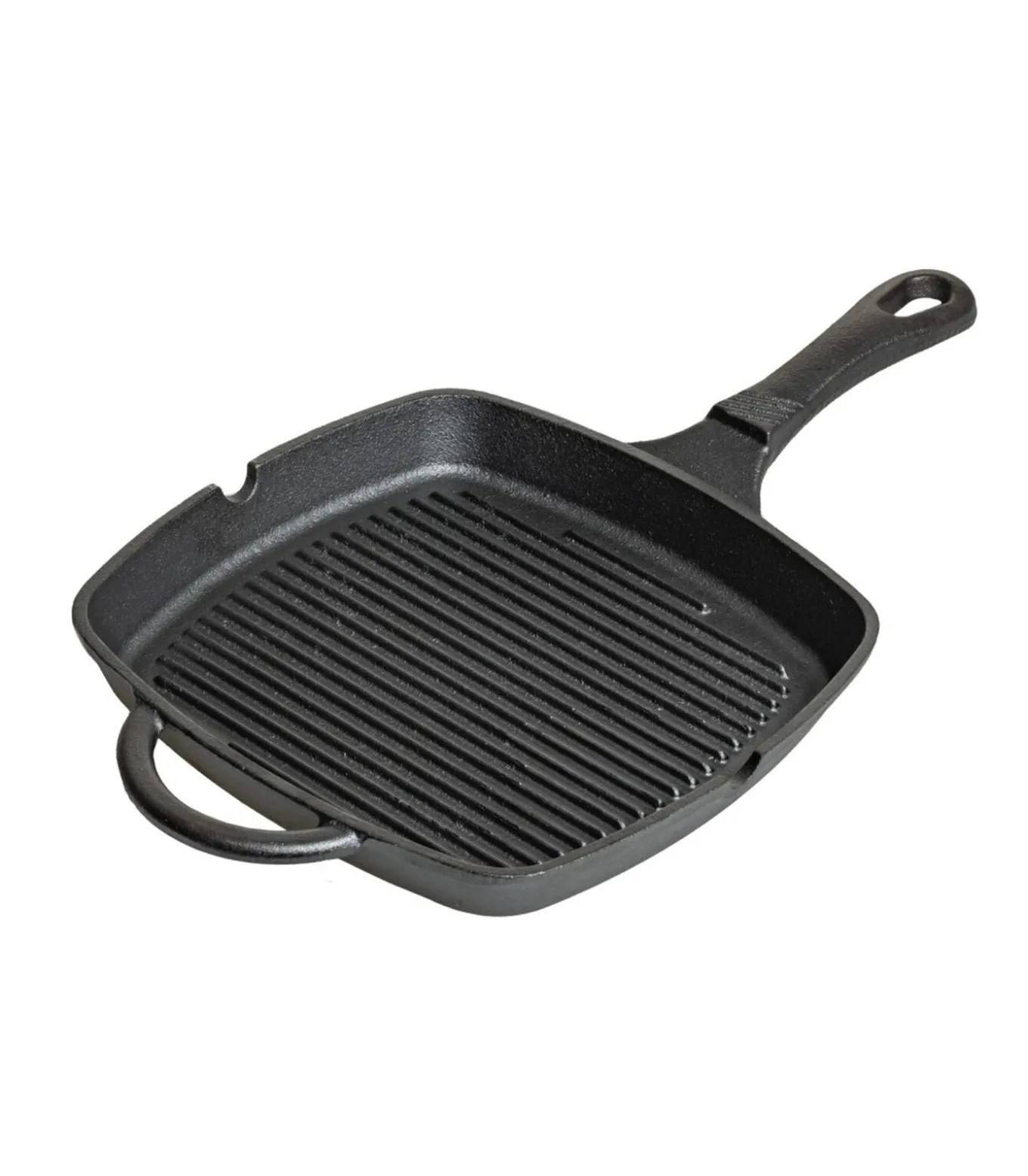 Skillet - Grillpan - Gietijzer - 23 x 23 cm - zonder anti-aanbaklaag